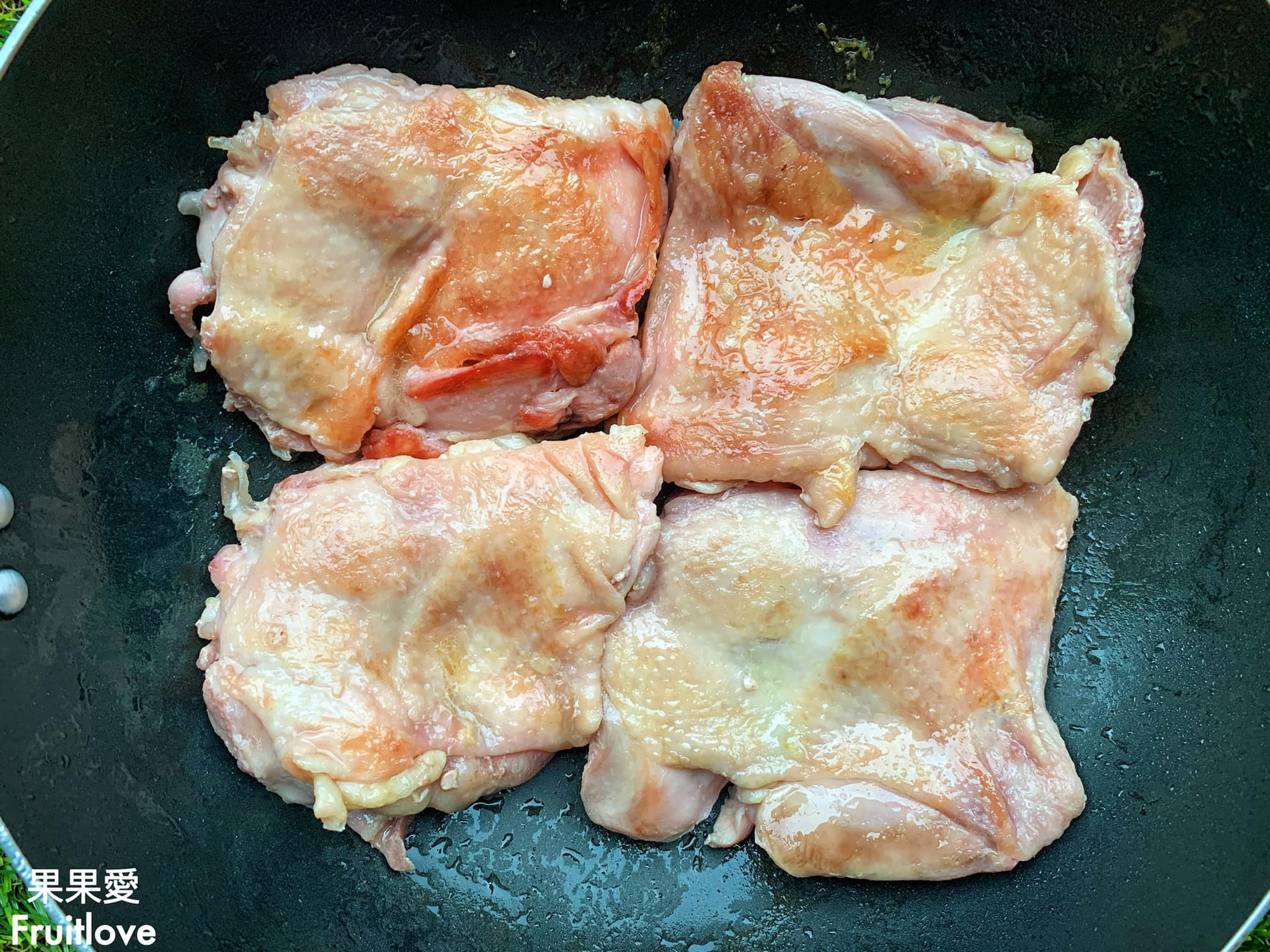 雞腿肉－三杯雞料理電鍋版食譜 @果果愛Fruitlove