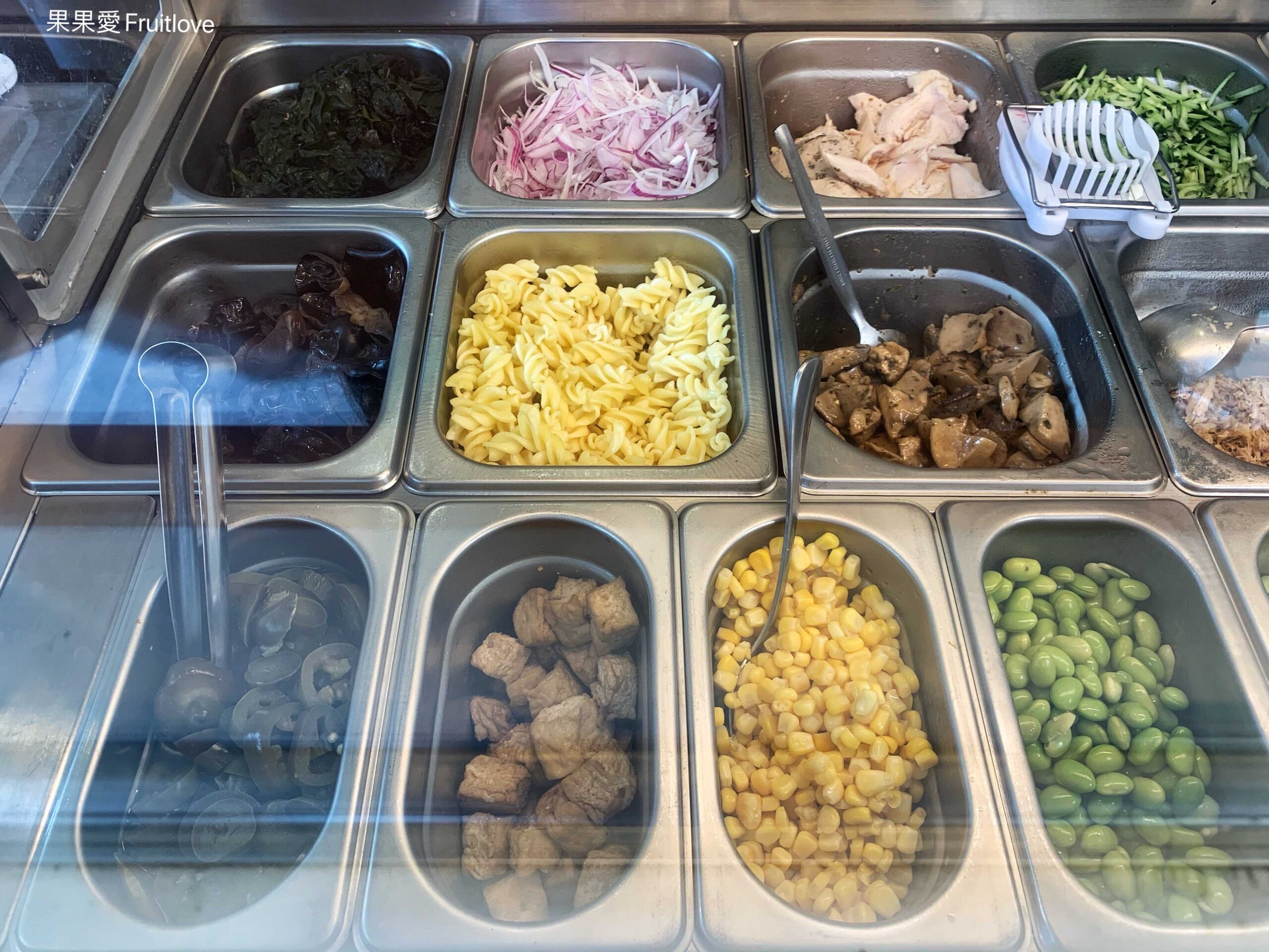 快餐慢食-自選沙拉⟩在地人氣熱壓捲餅、自選沙拉，沙拉醬有8種口味選擇 @果果愛Fruitlove