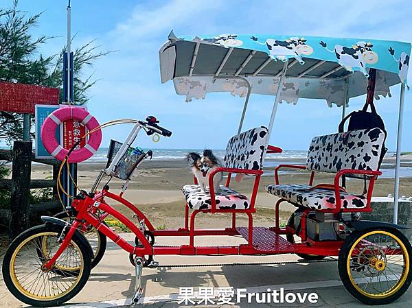 新竹１７公里海岸線單車小旅行　輕鬆享受芬多精與美麗的海景　不用走太多路　不會曬太多　消暑又愜意　推薦單車店家　飛翔單車　親子寵物友善 @果果愛Fruitlove